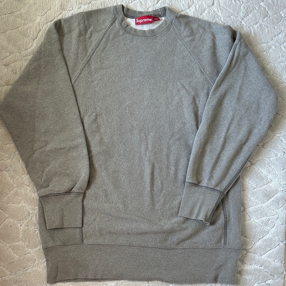 Supreme Classic Gray Crewneck Sweater - Picture 1 of 2
